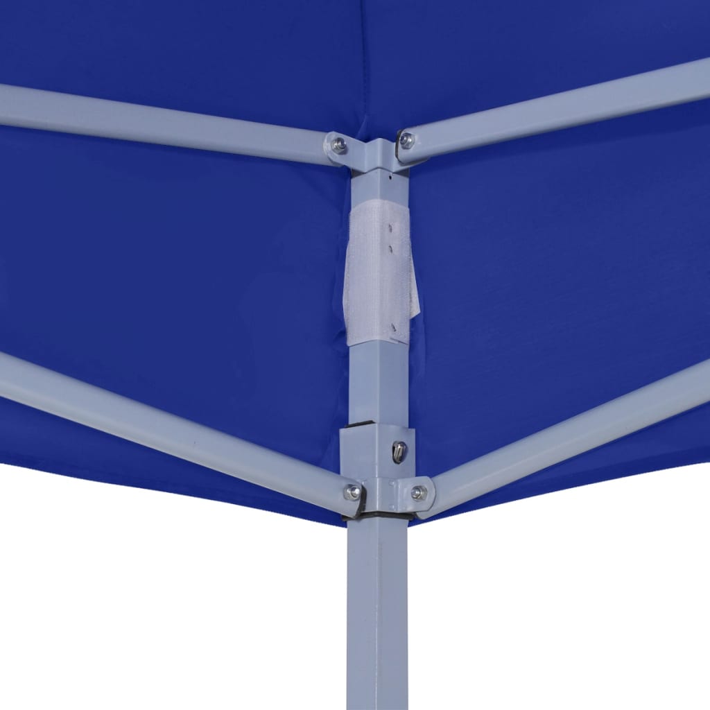 Gazebo Professionale Pieghevole 2x2 m in Acciaio Blu - homemem39