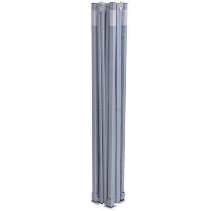 Gazebo Pieghevole Professionale 2 Pareti 2x2m Acciaio Blu | homemem39