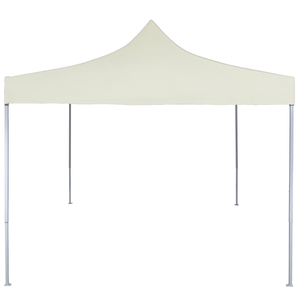 Gazebo Professionale Pieghevole 2x2 m in Acciaio Crema | homemem39