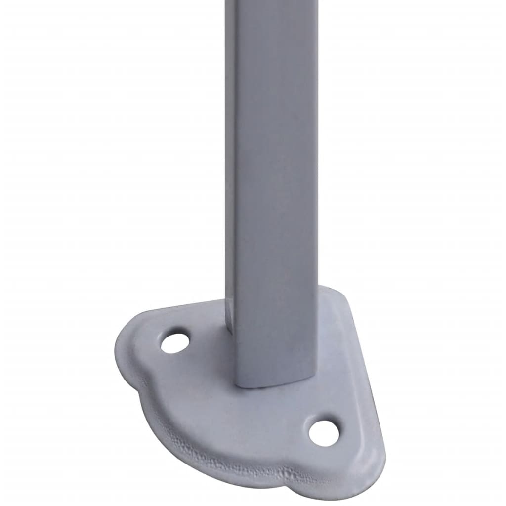 Gazebo Professionale Pieghevole con 2 Pareti 2x2m Acciaio Crema - homemem39