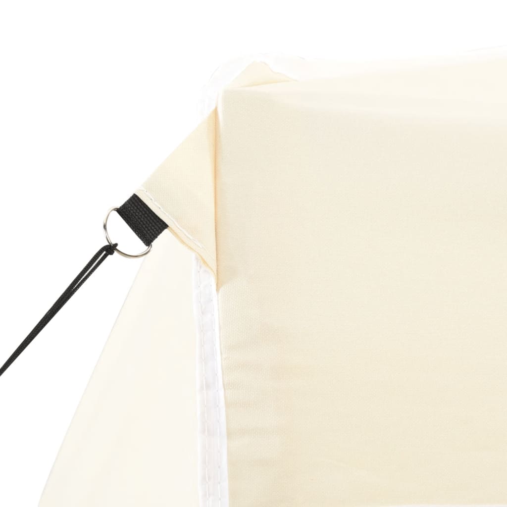 Gazebo Professionale Pieghevole con 4 Pareti 2x2m Acciaio Crema - homemem39