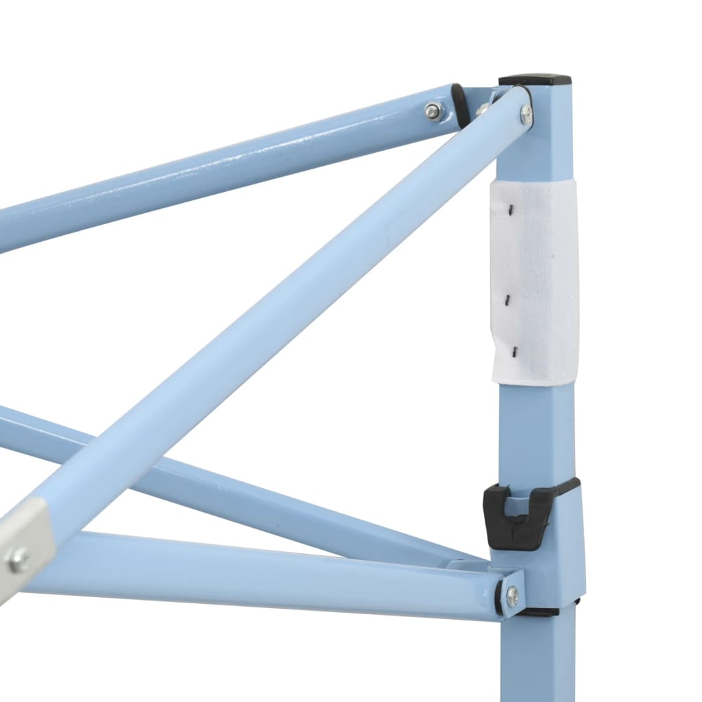 Gazebo Professionale Pieghevole con 4 Pareti 2x2m Acciaio Crema - homemem39