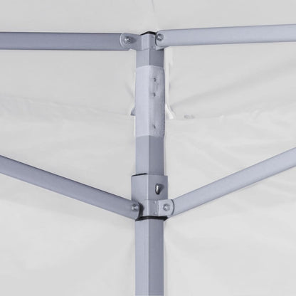 Gazebo Pieghevole Professionale 4 Pareti 2x2m Acciaio Bianco | homemem39