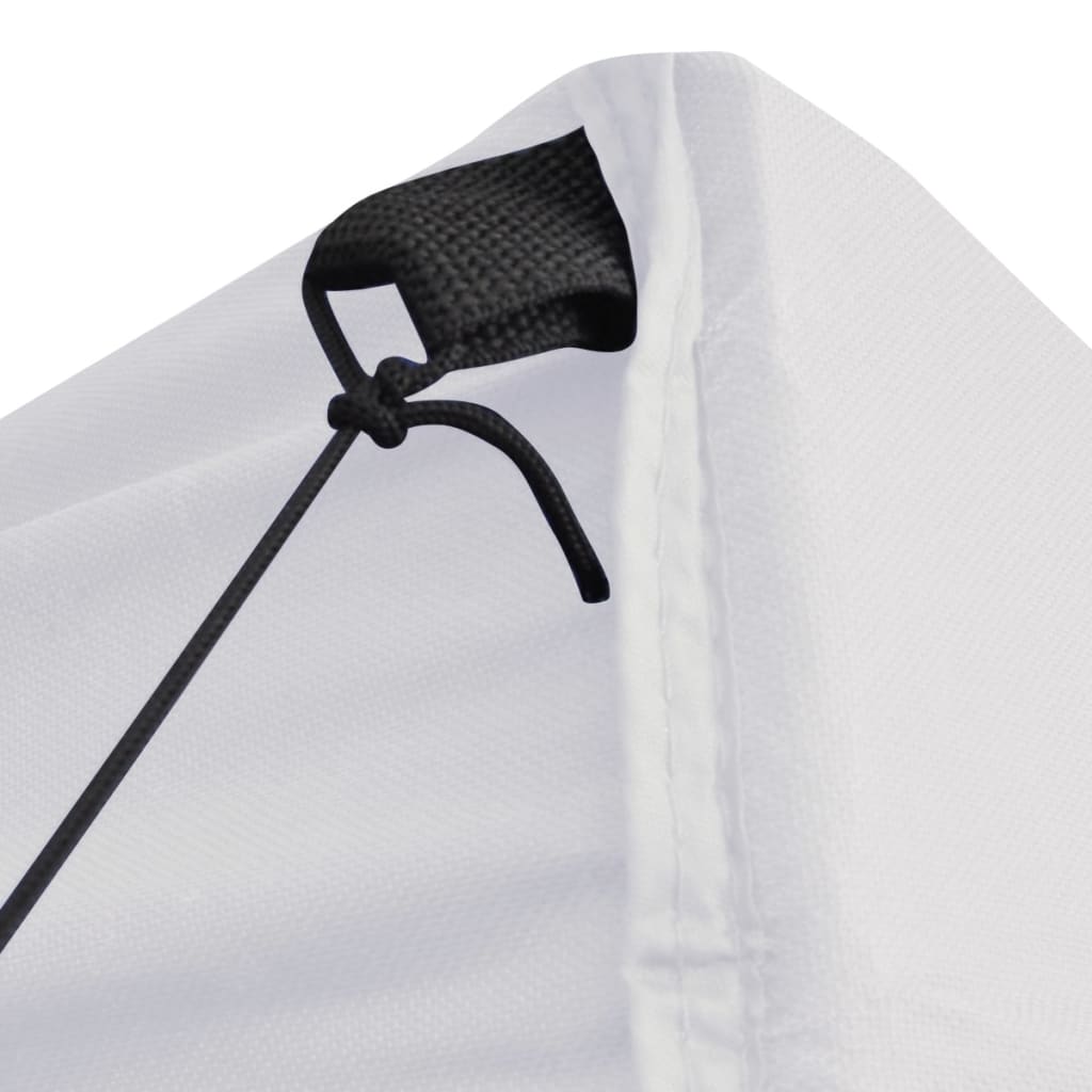 Gazebo Pieghevole Professionale 4 Pareti 2x2m Acciaio Bianco | homemem39