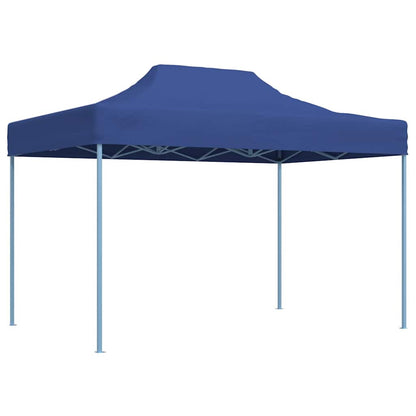 Gazebo Professionale Pieghevole 3x4m Acciaio Blu - homemem39