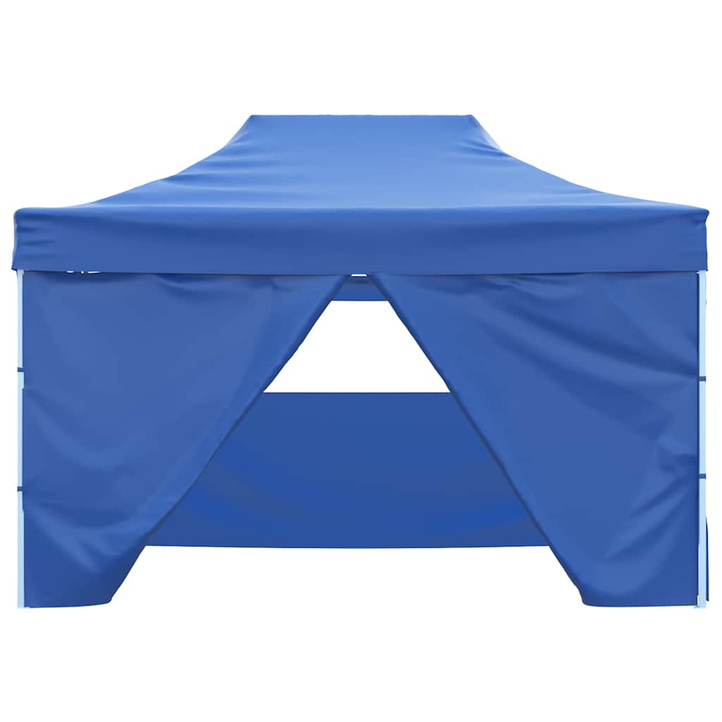 Gazebo Professionale Pieghevole con 4 Pareti Acciaio
