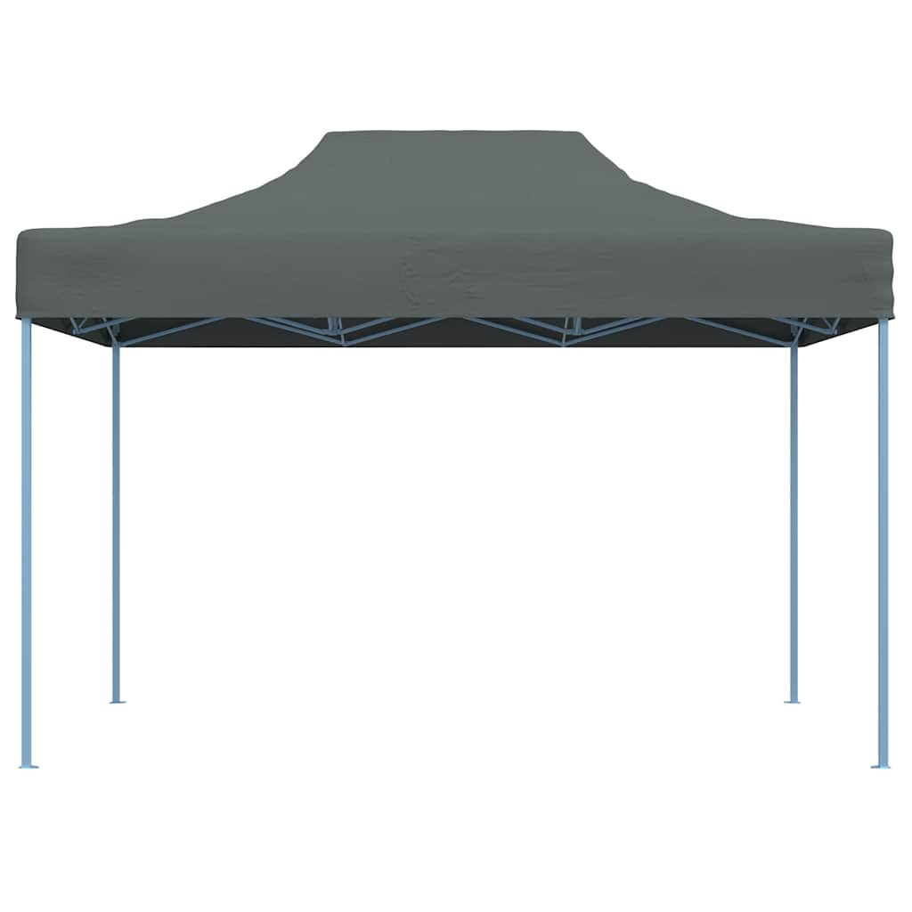 Gazebo Professionale Pieghevole 3x4m in Acciaio Antracite - homemem39