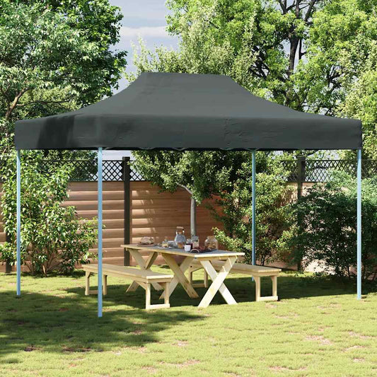 Gazebo Professionale Pieghevole 3x4m in Acciaio Antracite - homemem39