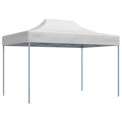 Gazebo Professionale Pieghevole 280x410x315 cm Acciaio Bianco - homemem39