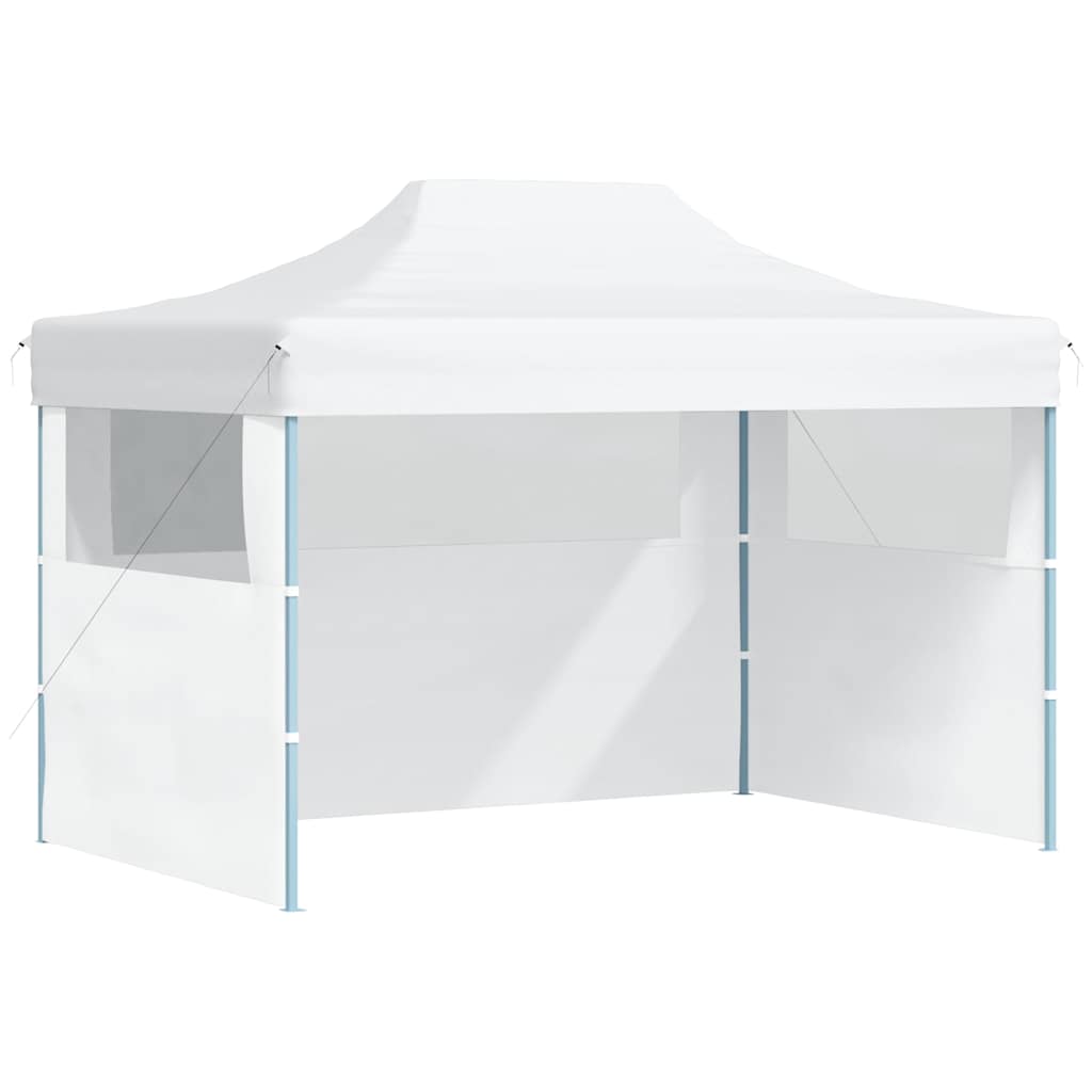 Gazebo Professionale Pieghevole 3 Pareti 280x410x315 cm Bianco