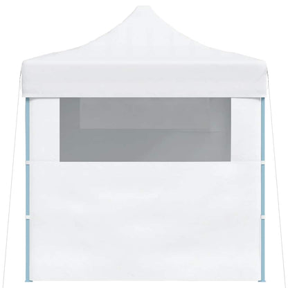Gazebo Professionale Pieghevole 3 Pareti 280x410x315 cm Acciaio Bianco | homemem39