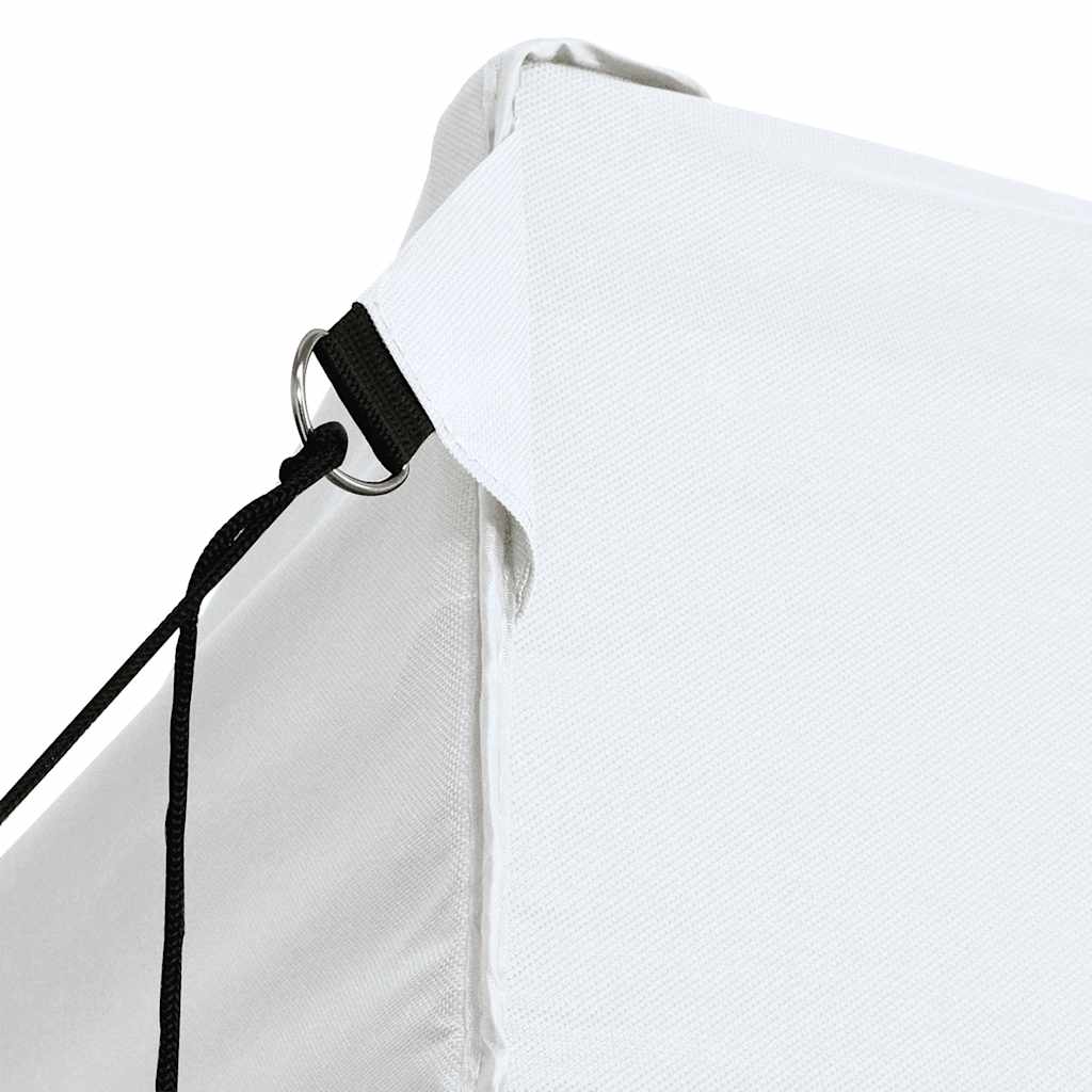 Gazebo Professionale Pieghevole 3 Pareti 280x410x315 cm Acciaio Bianco | homemem39