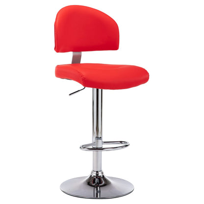 Sgabelli da Bar 2 pz Rossi in Similpelle | homemem39