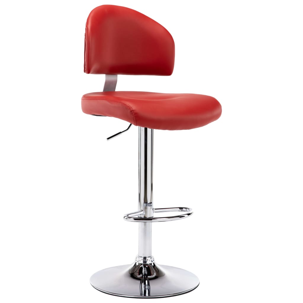 Sgabelli da Bar 2 pz Rosso Vino in Similpelle | homemem39