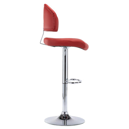 Sgabelli da Bar 2 pz Rosso Vino in Similpelle | homemem39
