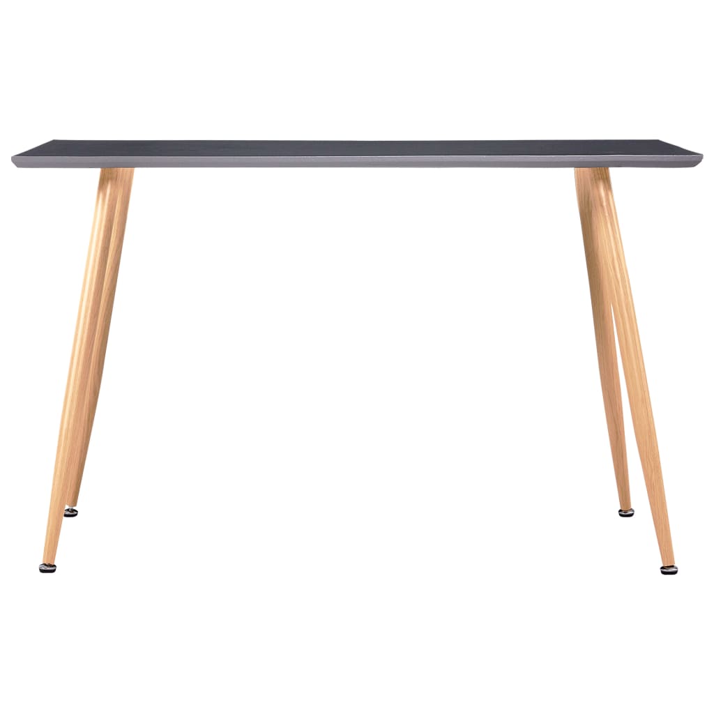 Tavolo da Pranzo Grigio e Rovere 120x60x74 cm in MDF | homemem39