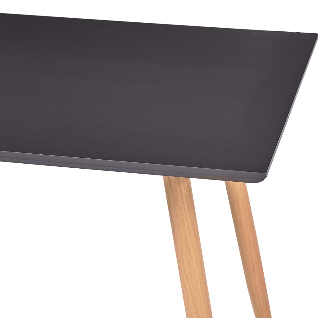 Tavolo da Pranzo Grigio e Rovere 120x60x74 cm in MDF | homemem39