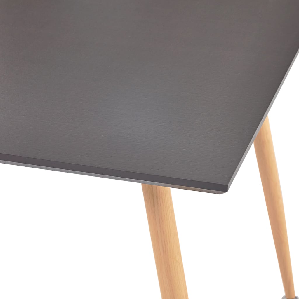 Tavolo da Pranzo Grigio e Rovere 80,5x80,5x73 cm in MDF | homemem39