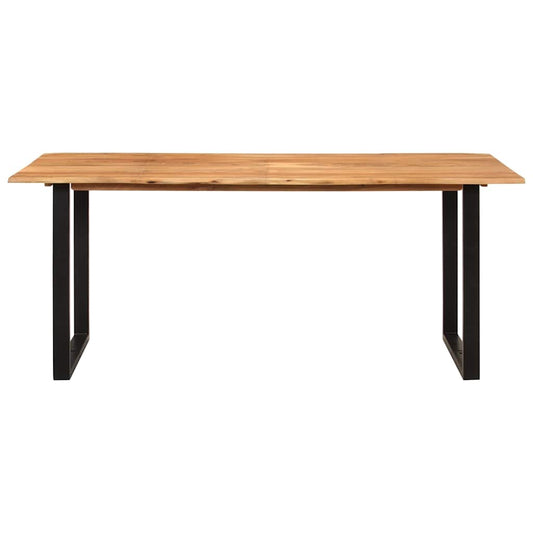 Tavolo da Pranzo 180x90x76 cm in Legno Massello di Acacia