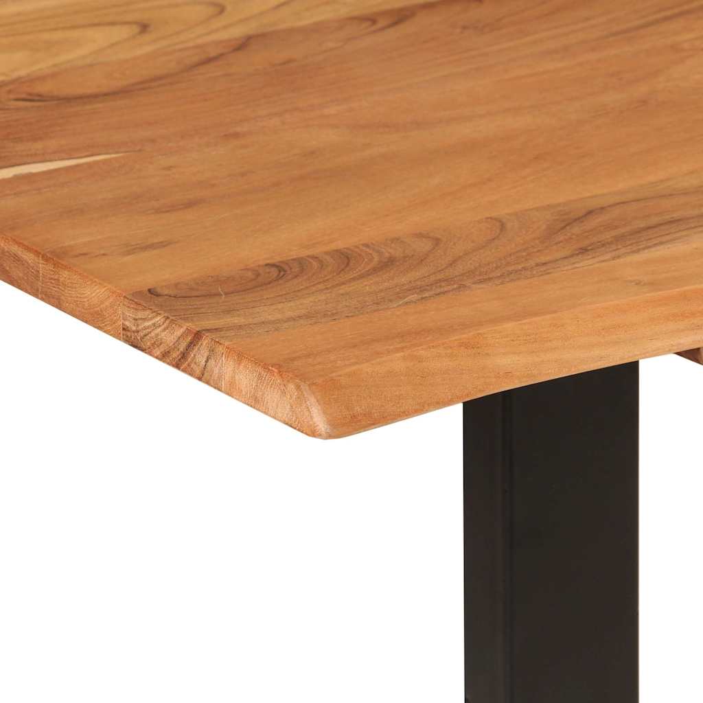 Tavolo da Pranzo 154x80x76 cm in Legno Massello di Acacia