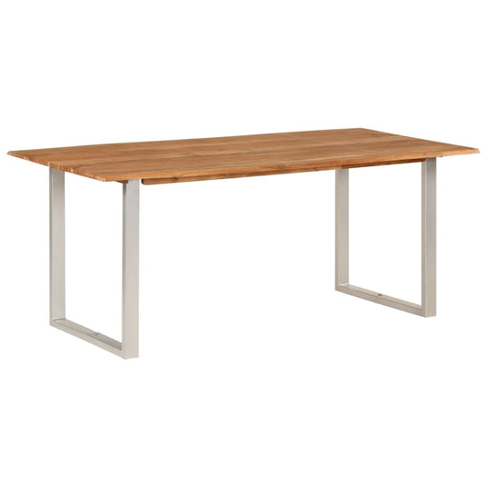 Tavolo da Pranzo 180x90x76 cm in Legno Massello di Acacia - homemem39