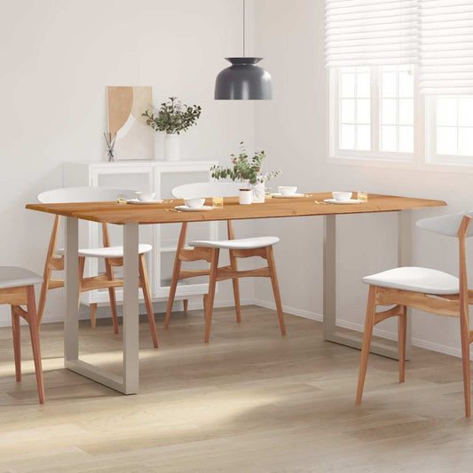 Tavolo da Pranzo 180x90x76 cm in Legno Massello di Acacia