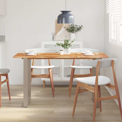 Tavolo da Pranzo 140x70x76 cm in Legno Massello di Acacia