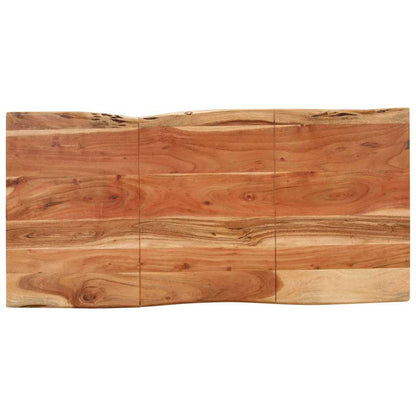 Tavolo da Pranzo 140x70x76 cm in Legno Massello di Acacia