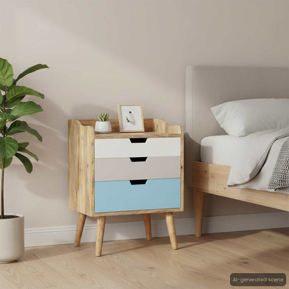 Comodino in Legno Massello di Mango