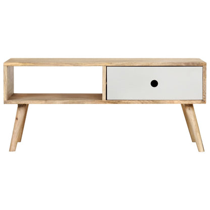 Tavolino da Salotto 90x50x40 cm in Legno Massello di Mango | homemem39