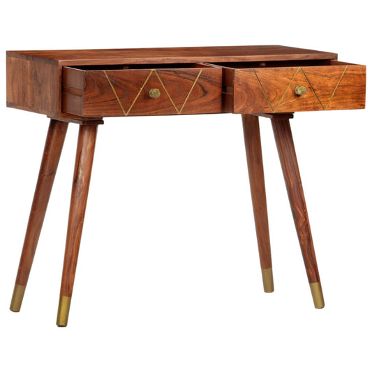 Tavolo Consolle 90x35x76 cm in Legno Massello d'Acacia | homemem39