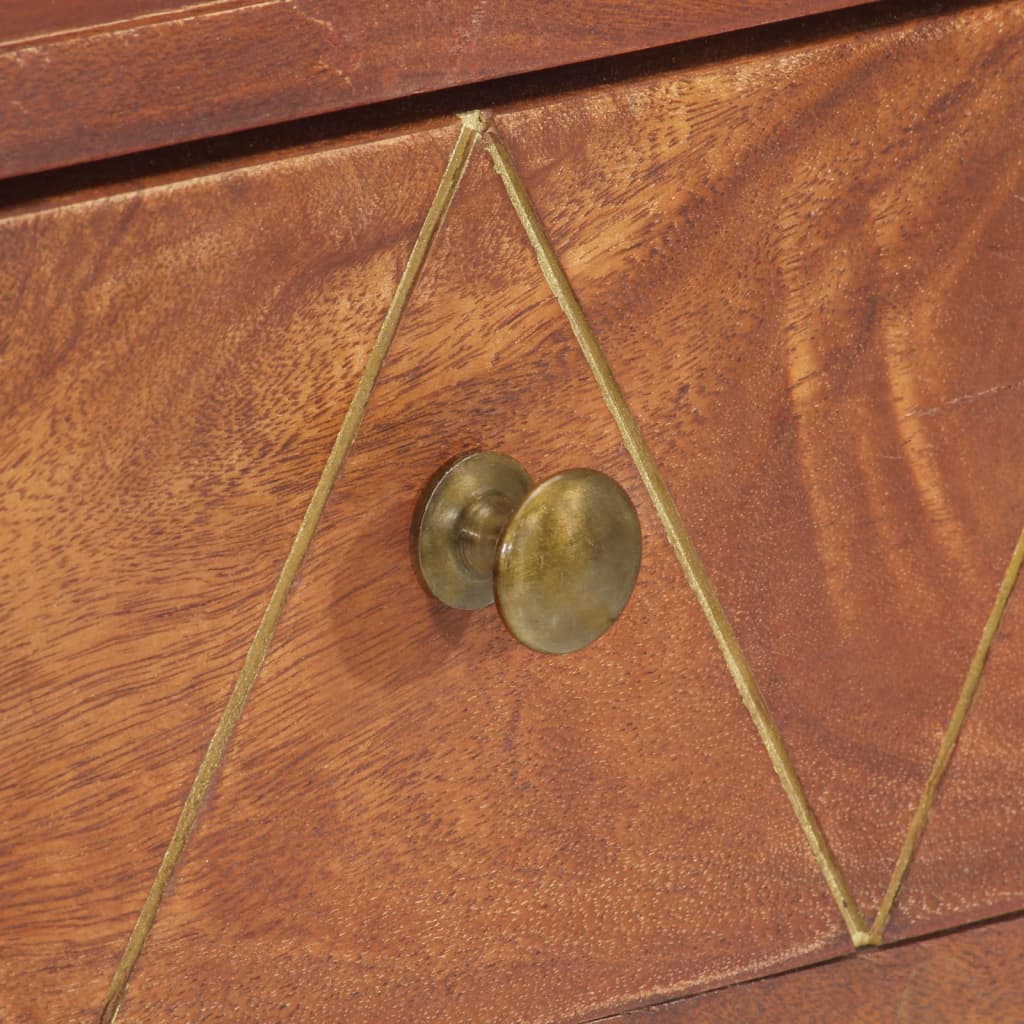 Tavolo Consolle 90x35x76 cm in Legno Massello d'Acacia | homemem39
