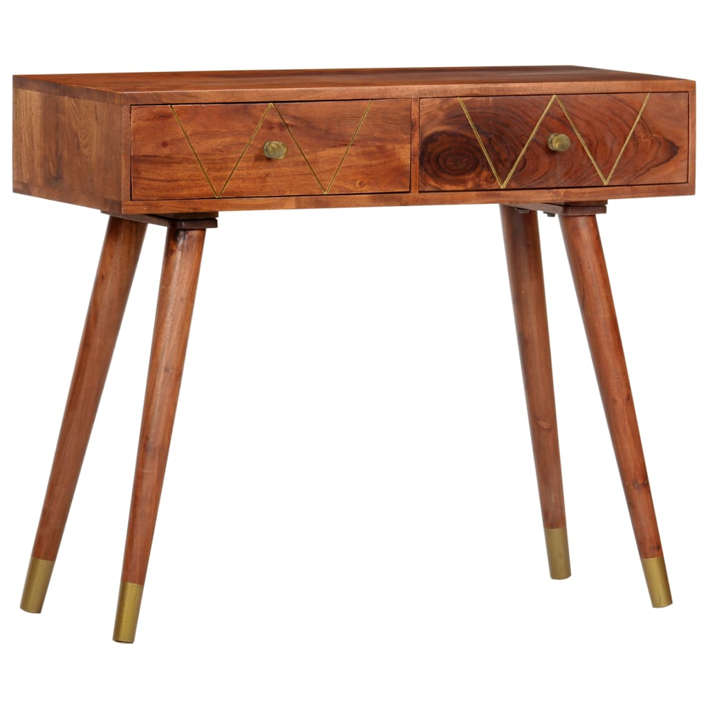 Tavolo Consolle 90x35x76 cm in Legno Massello d'Acacia | homemem39
