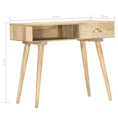 Tavolo Consolle 90x45x75 cm in Legno Massello di Mango - homemem39