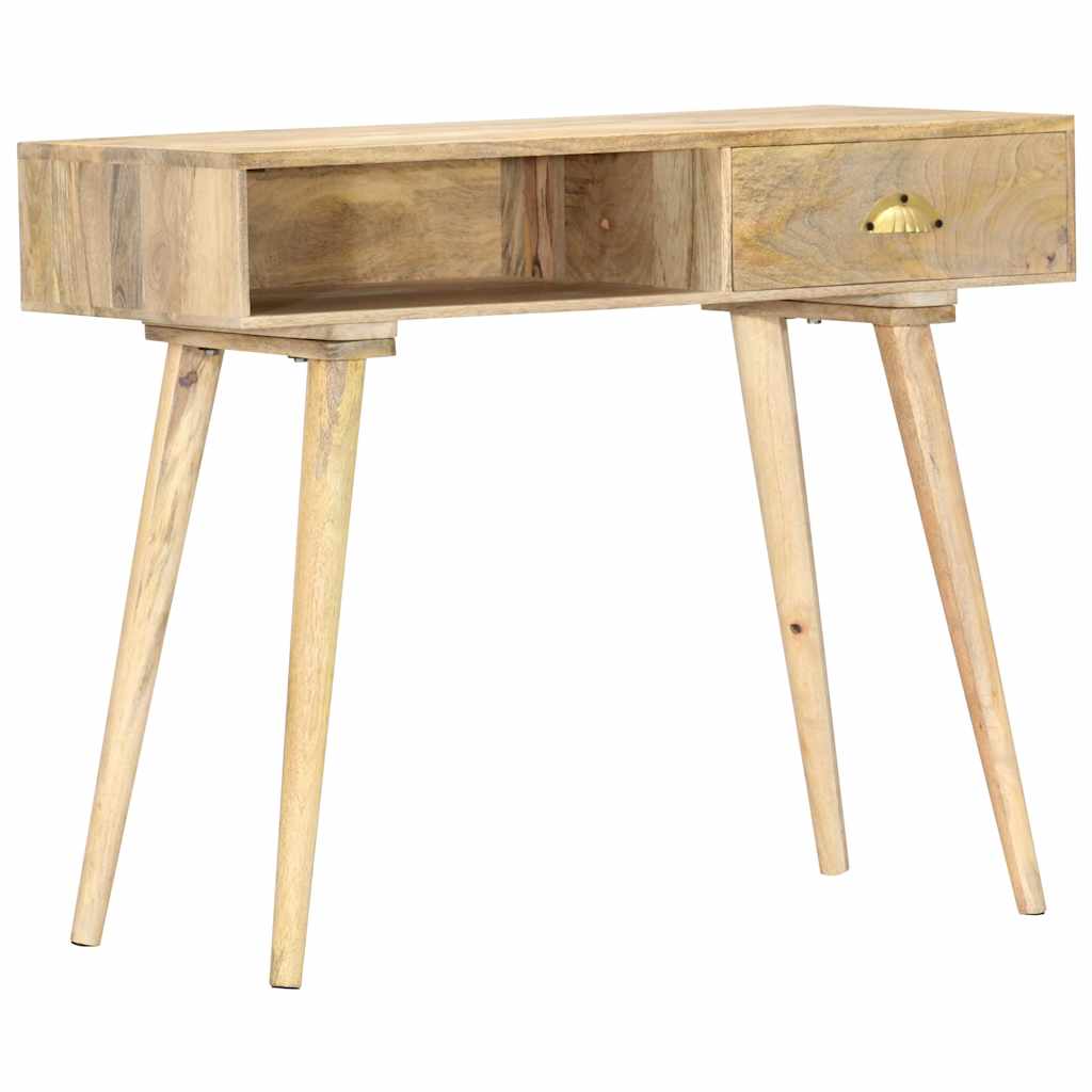 Tavolo Consolle 90x45x75 cm in Legno Massello di Mango