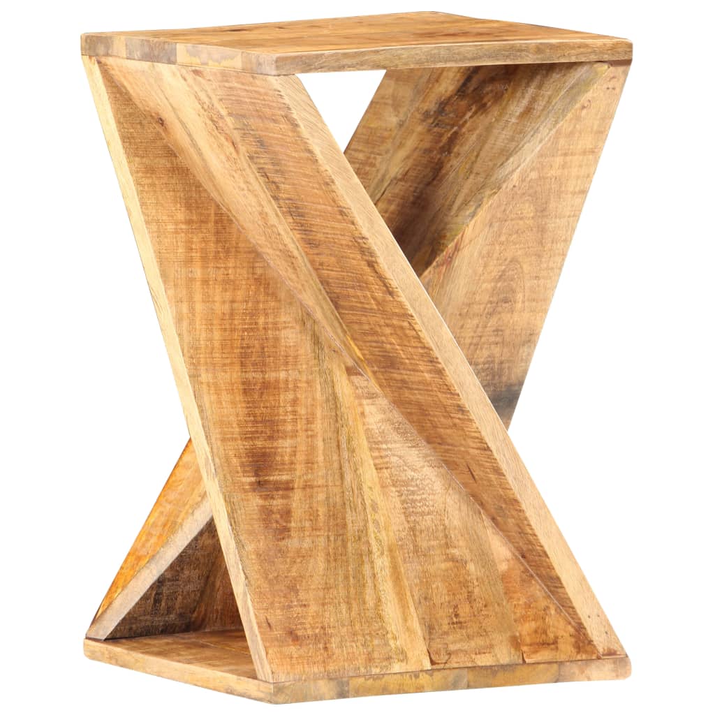 Tavolino di Servizio 35x35x55 cm in Legno Massello di Mango | homemem39