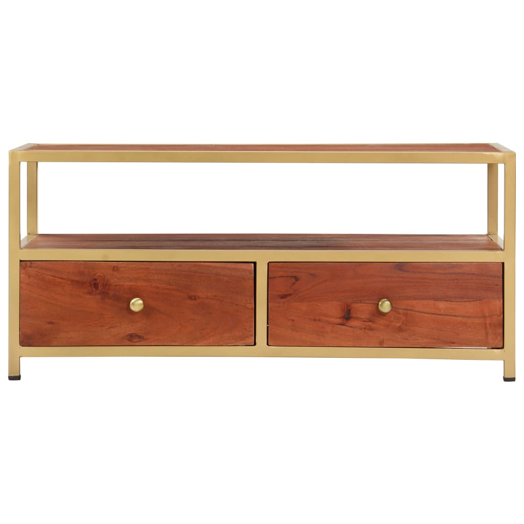 Tavolino da Salotto 90x50x40 cm in Legno Massello di Acacia | homemem39