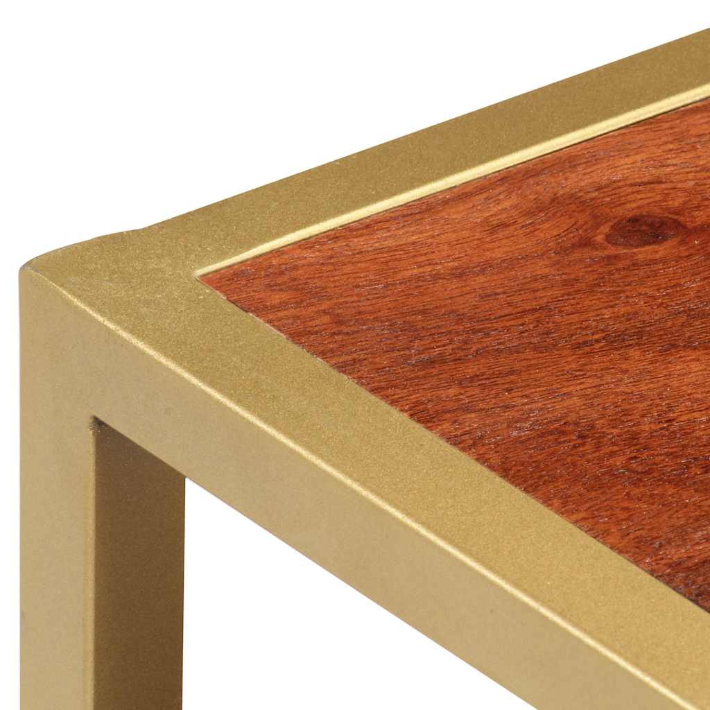 Tavolino da Salotto 90x50x40 cm in Legno Massello di Acacia