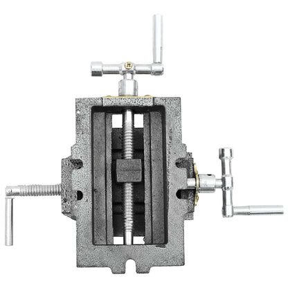 Morsa Manuale con Slitta Trasversale per Trapano a Colonna 70mm - homemem39