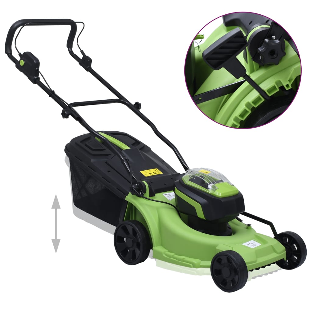 Tosaerba Cordless con 2 Batterie 20V 2000 mAh Li-ion | homemem39