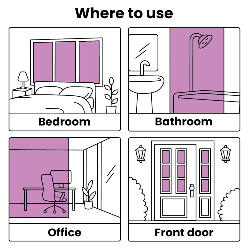 Pellicola per Finestra Design Smerigliato Strisce 0,9x50 m PVC - homemem39