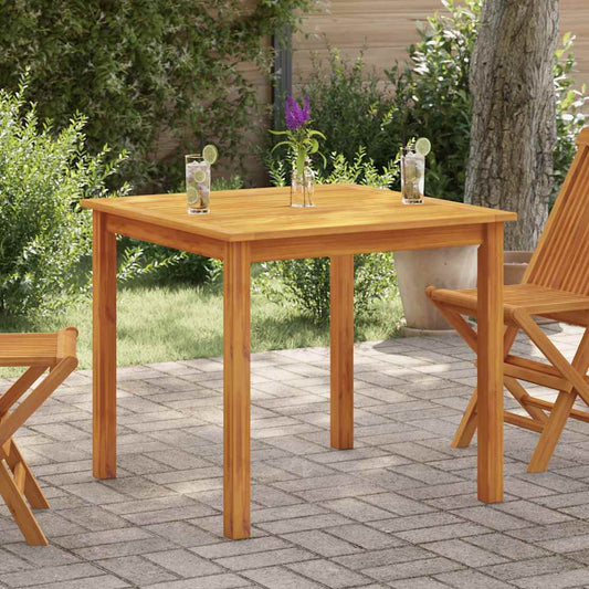 Garden Table 85x85x74 cm in Solid Acacia Wood