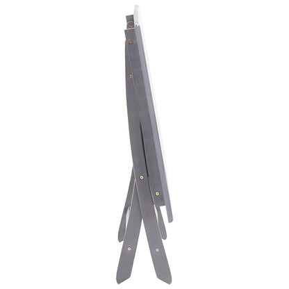 Set da Pranzo per Giardino 7 pz Legno Massello di Acacia Grigio