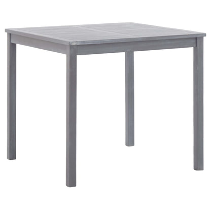 Set da Pranzo per Giardino 5 pz Legno Massello di Acacia Grigio