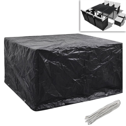 Coperture Arredi Giardino 2pz Polyrattan 8 Occhielli 172x113cm | homemem39