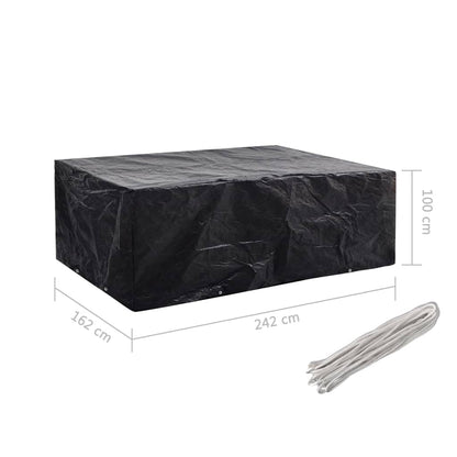 Coperture Arredi Giardino 2 pz 8 Occhielli 242x162x100 cm | homemem39