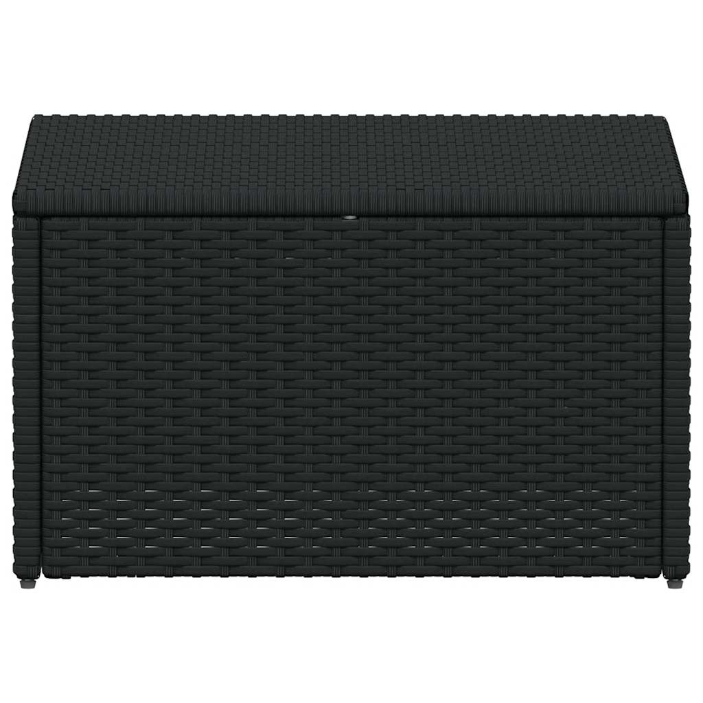Set Divani da Giardino 4 pz con Cuscini in Polyrattan Nero