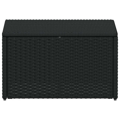 Set Divani da Giardino 4 pz con Cuscini in Polyrattan Nero