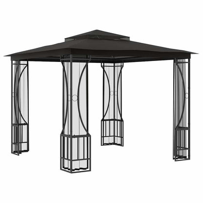 Gazebo con Rete 300x300x265 cm Antracite - homemem39