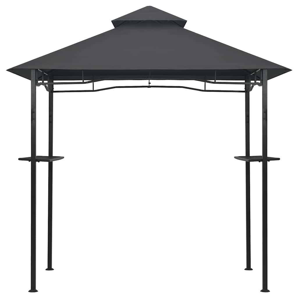 Gazebo per Barbecue 240x150x255 cm Antracite in Acciaio - homemem39